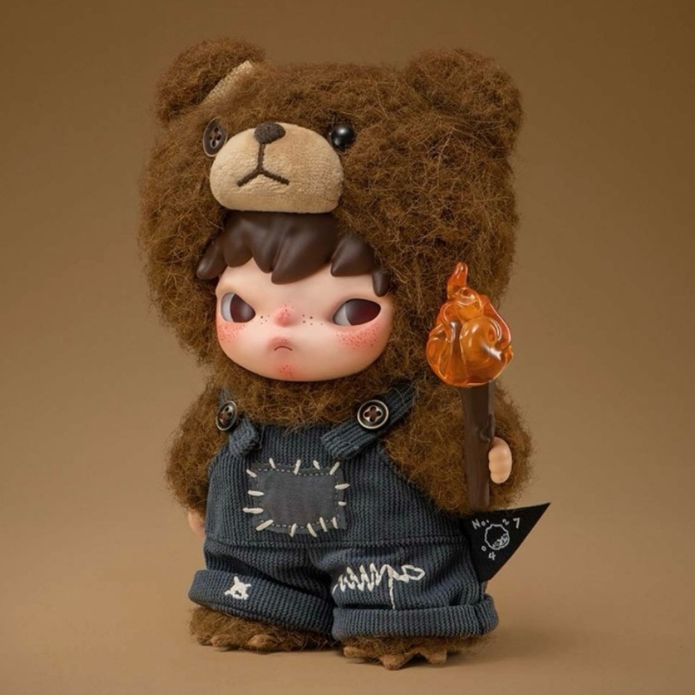 Hirono Living Wild Fight for Joy Plush Vinyl doll Fire Pop Mart - Picture 4 of 7